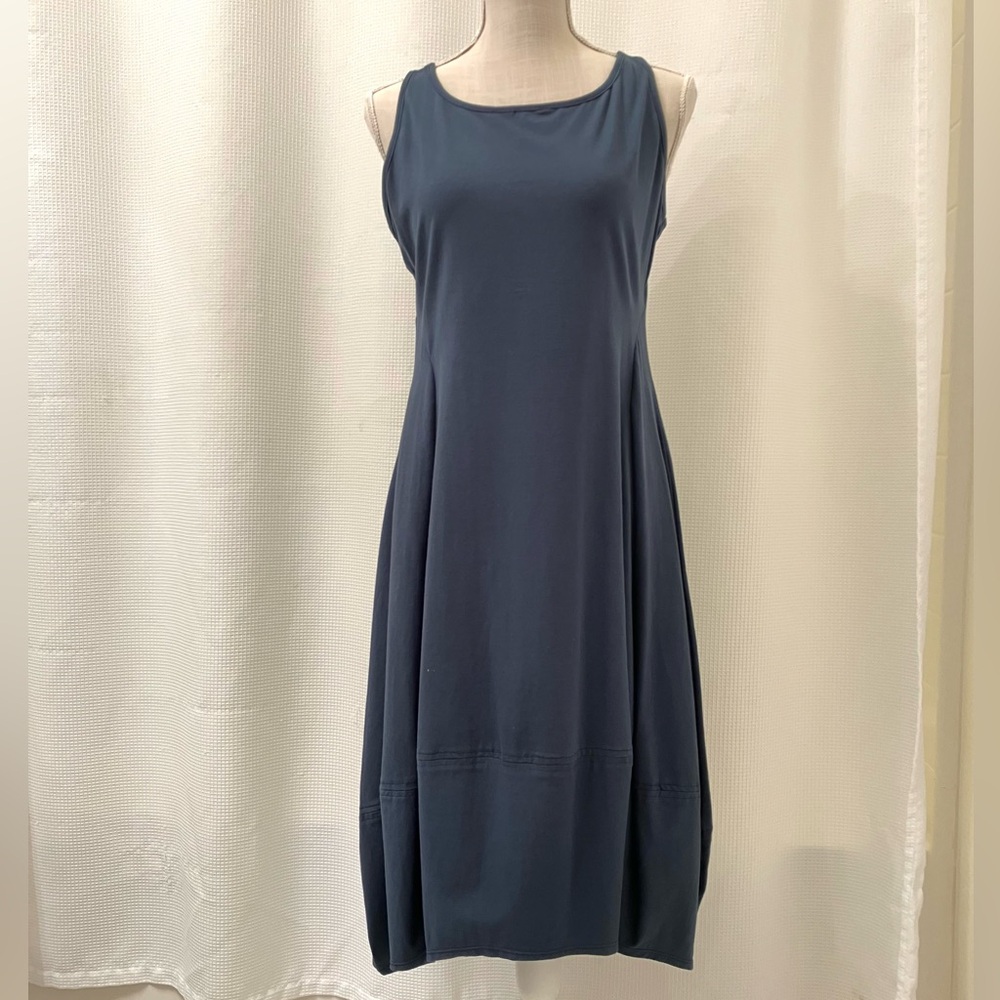 Pretty blue tank top full skirt dress, Just JLL size Small